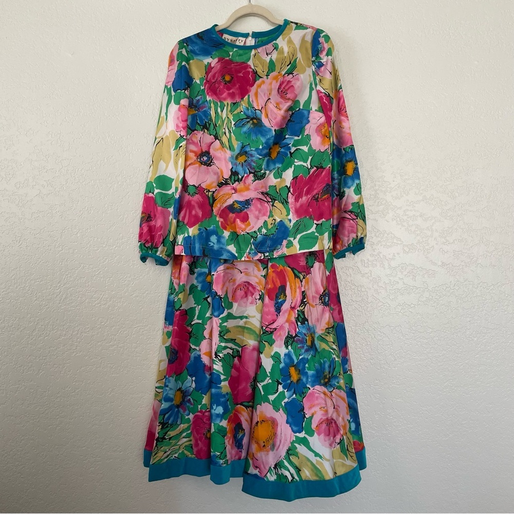 Vintage Two piece skirt set